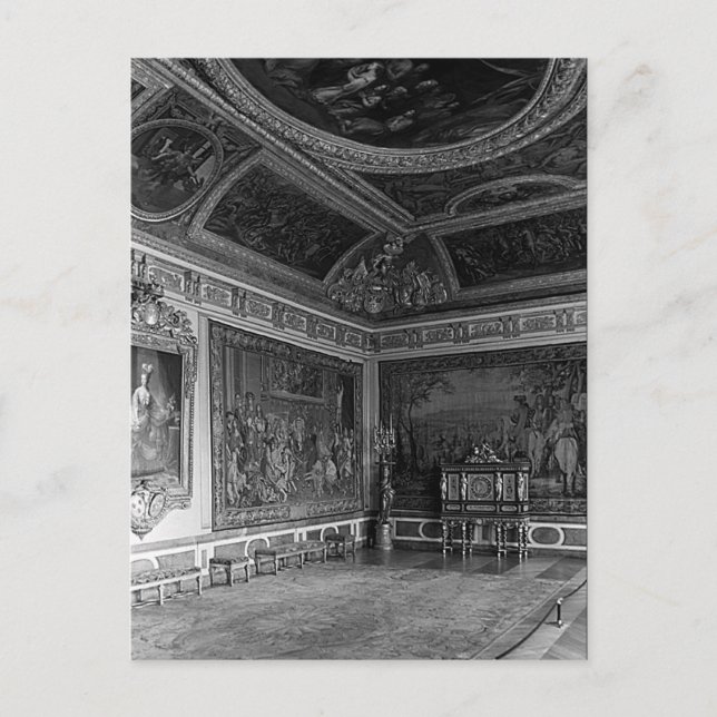 Vintag France Versailles Palace Restaurant Postkarte (Vorderseite)