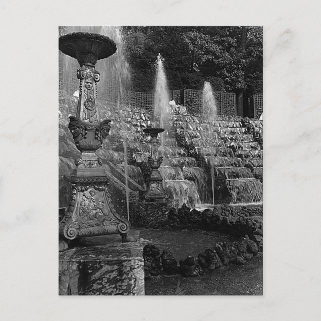 Vintag France Versailles palace Salle de Bal Postkarte (Vorderseite)