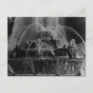 Vintag France Versailles palast Latona Fountain Postkarte