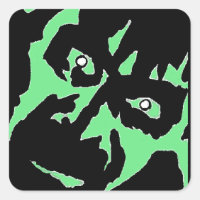 Vintag Frankenstein Monster Green Black Retro