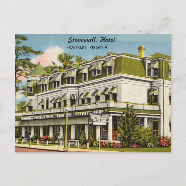 Vintag Franklin, Virginia Postkarte (Vorderseite)