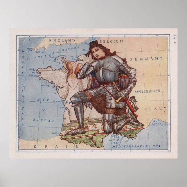 Vintag Frankreich - Beitritt des Arc Illustrative  Poster (Vorne)