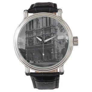 Vintag Frankreich Notre Dame Kathedrale Armbanduhr