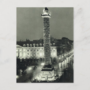 Vintag Frankreich Paris, Place Vendome Postkarte