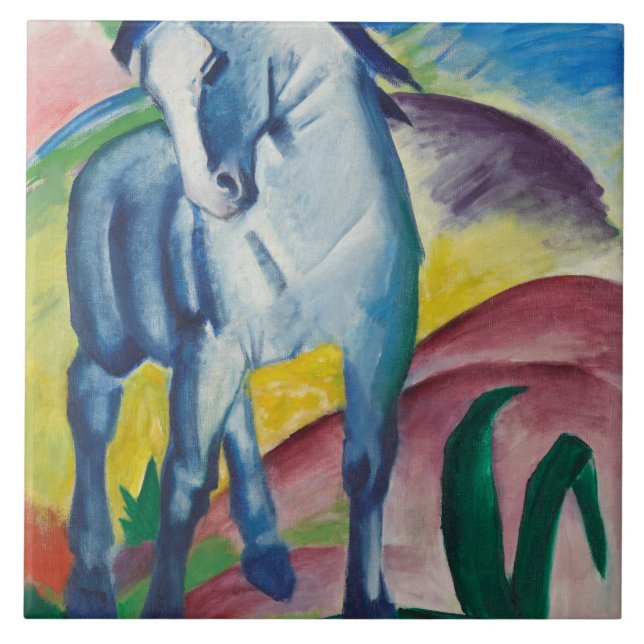 Vintag Franz Marc Blue Horses Fliese (Vorderseite)