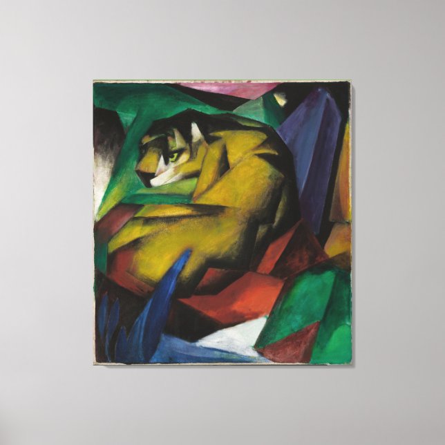 Vintag Franz Marc Der Tiger Leinwanddruck (Vorderseite)