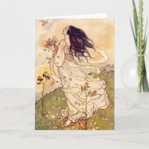 Vintag - Frauen und Vögel, Karte