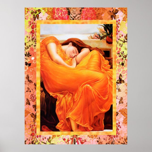 Vintag Frederick Leighton - Flaming June Poster (Vorne)