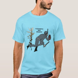 Vintag Freediving Diver mit Abalone und Kelp URM T-Shirt