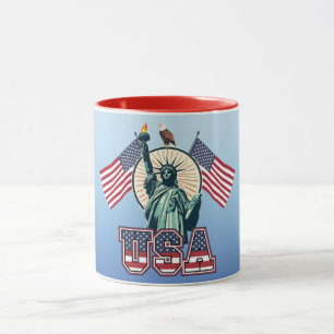 Vintag, Freiheitsstatue Tasse