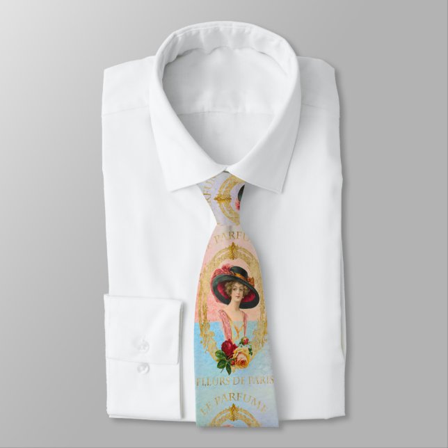 Vintag French Necktie Krawatte (Gebunden)