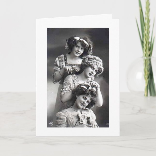 Vintag - Freunde sind wie Schokoladenstücke, Karte (Vorderseite)