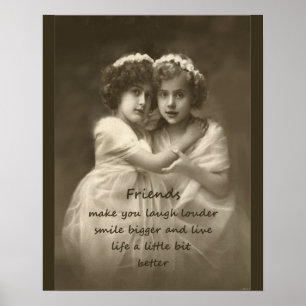 Vintag Friendship-Angebot Poster