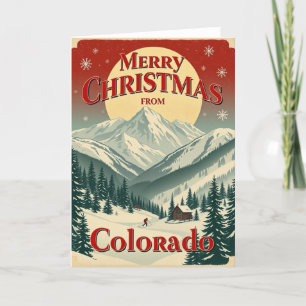 Vintag frohe Weihnachten aus Colorado
