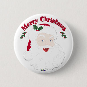 Vintag frohe Weihnachten Button