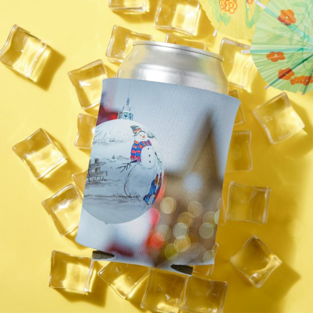 Vintag frohe Weihnachten Dosenkühler (In Situ Sommer)