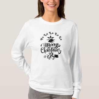 Vintag frohe Weihnachten "Fa La La La La La La La  T-Shirt