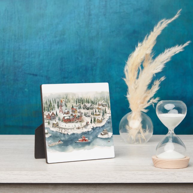 Vintag frohe Weihnachten Fotoplatte (InSitu)