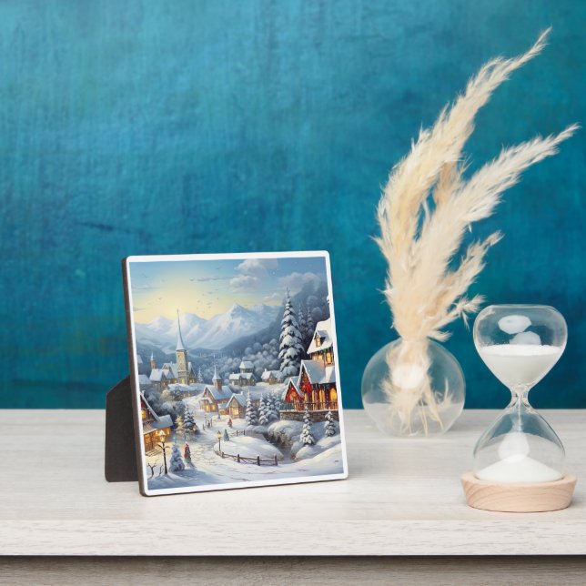 Vintag frohe Weihnachten Fotoplatte (InSitu)