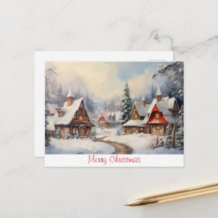 Vintag frohe Weihnachten Postkarte