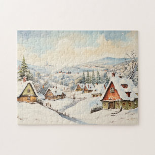 Vintag frohe Weihnachten Puzzle