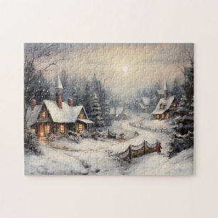 Vintag frohe Weihnachten Puzzle