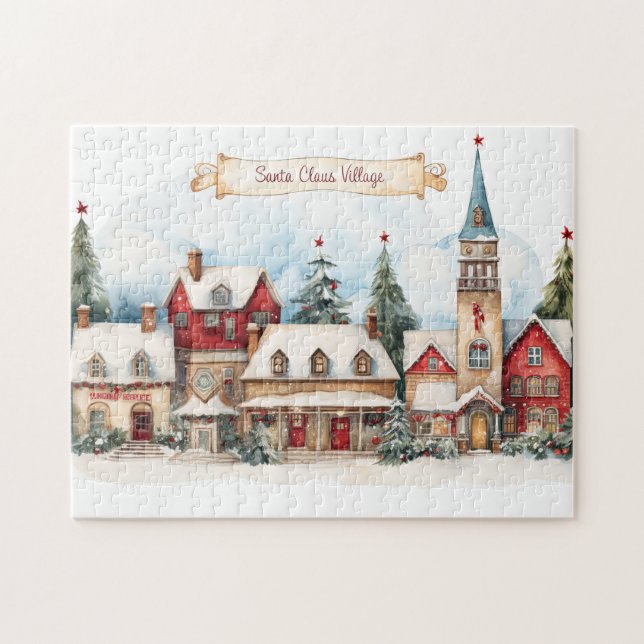 Vintag frohe Weihnachten Puzzle (Horizontal)