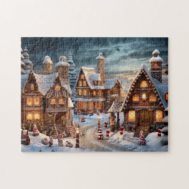 Vintag frohe Weihnachten Puzzle (Horizontal)