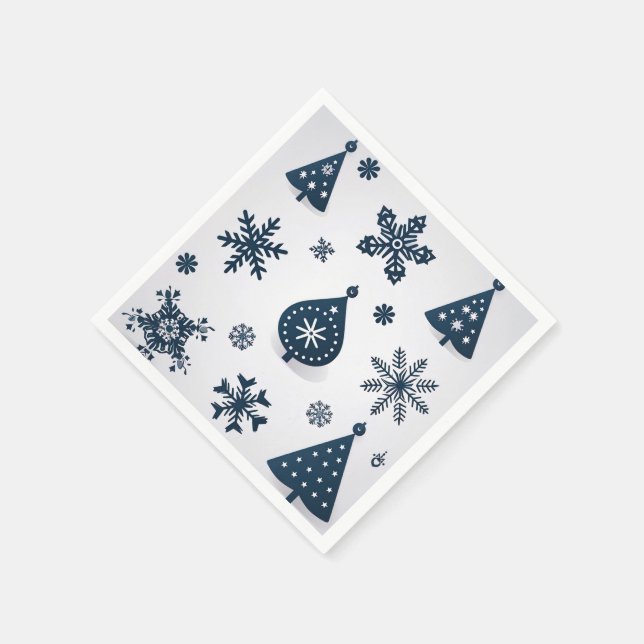 Vintag frohe Weihnachten Serviette (Ecke)