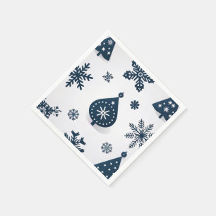 Vintag frohe Weihnachten Serviette