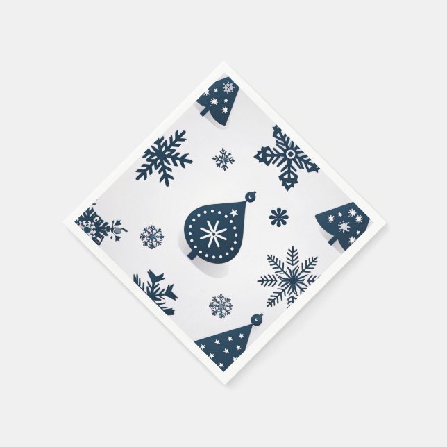 Vintag frohe Weihnachten Serviette (Ecke)