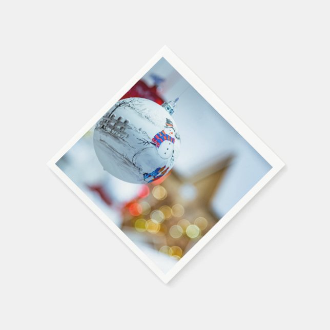 Vintag frohe Weihnachten Serviette (Ecke)