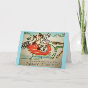 Vintag - Frohe Weihnachten von der Familie,