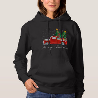 Vintag frohe Weihnachten Weihnachten Weihnachtsbau Hoodie