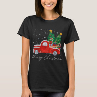 Vintag frohe Weihnachten Weihnachten Weihnachtsbau T-Shirt