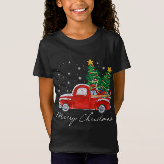 Vintag frohe Weihnachten Weihnachten Weihnachtsbau T-Shirt