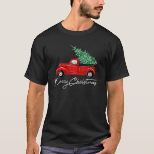 Vintag - Frohe Weihnachtsbaum auf dem Auto Xmas Va T-Shirt