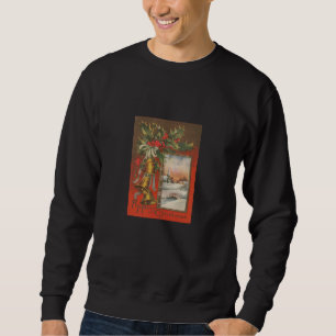 Vintag frohe Weihnachtsglocken Black Sweatshirt