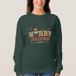 Vintag Frohe Weihnachtsschneemann Sweatshirt