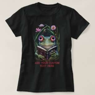 Vintag Frosch Book Wildfower Wald Toad Frosch Love T-Shirt