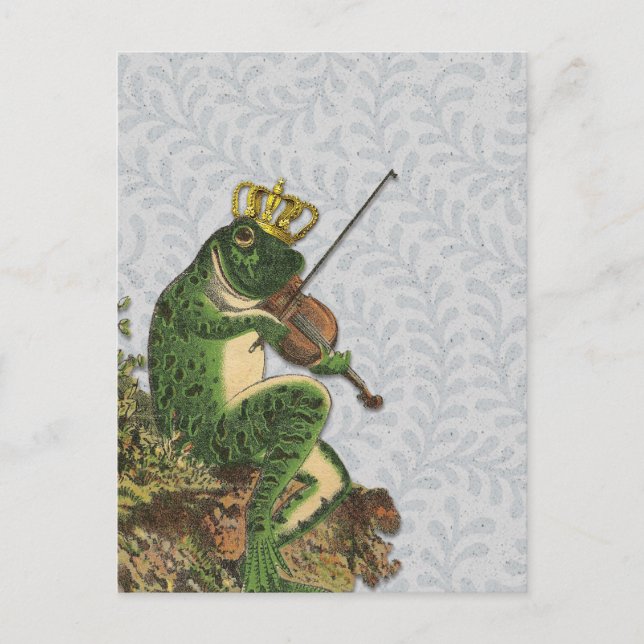 Vintag Froschprinz Charming Postkarte (Vorderseite)