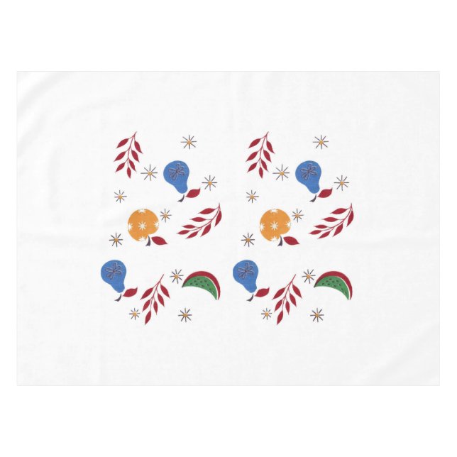 Vintag Fruchttablette Tischdecke (Vorderseite (Horizontal))