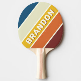 Vintag fünf fett gestrichen mit Name Tischtennis Schläger