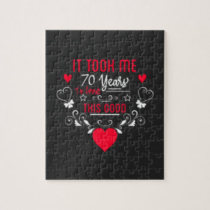 Vintag Funny 70 Jahre alt Sprichwort Zitat Puzzle