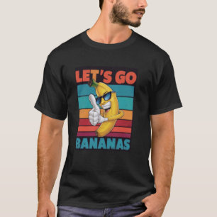 Vintag Funny Banana Meme Lasse uns Go Banana Cool T-Shirt
