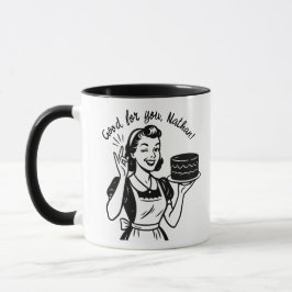 Vintag Funny Birthday Cake 50er Ehefrau Tasse