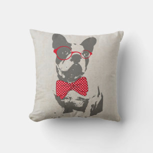 Vintag Funny French Bulldog Kissen