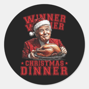 Vintag Funny Humour Trump Gewinner Christi Runder Aufkleber