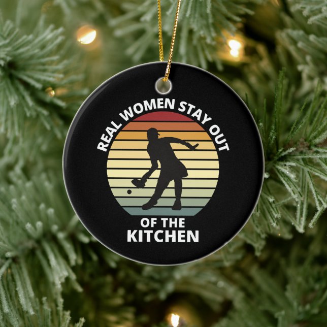 Vintag Funny Pickleball Keramik Ornament (Baum)