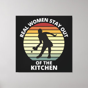 Vintag Funny Pickleball Leinwanddruck